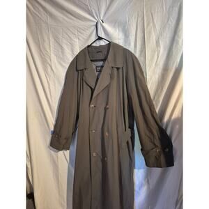 Newport Harbor Vintage Y2K Woman's Trench Coat Removable Lining Belted 100% Wool